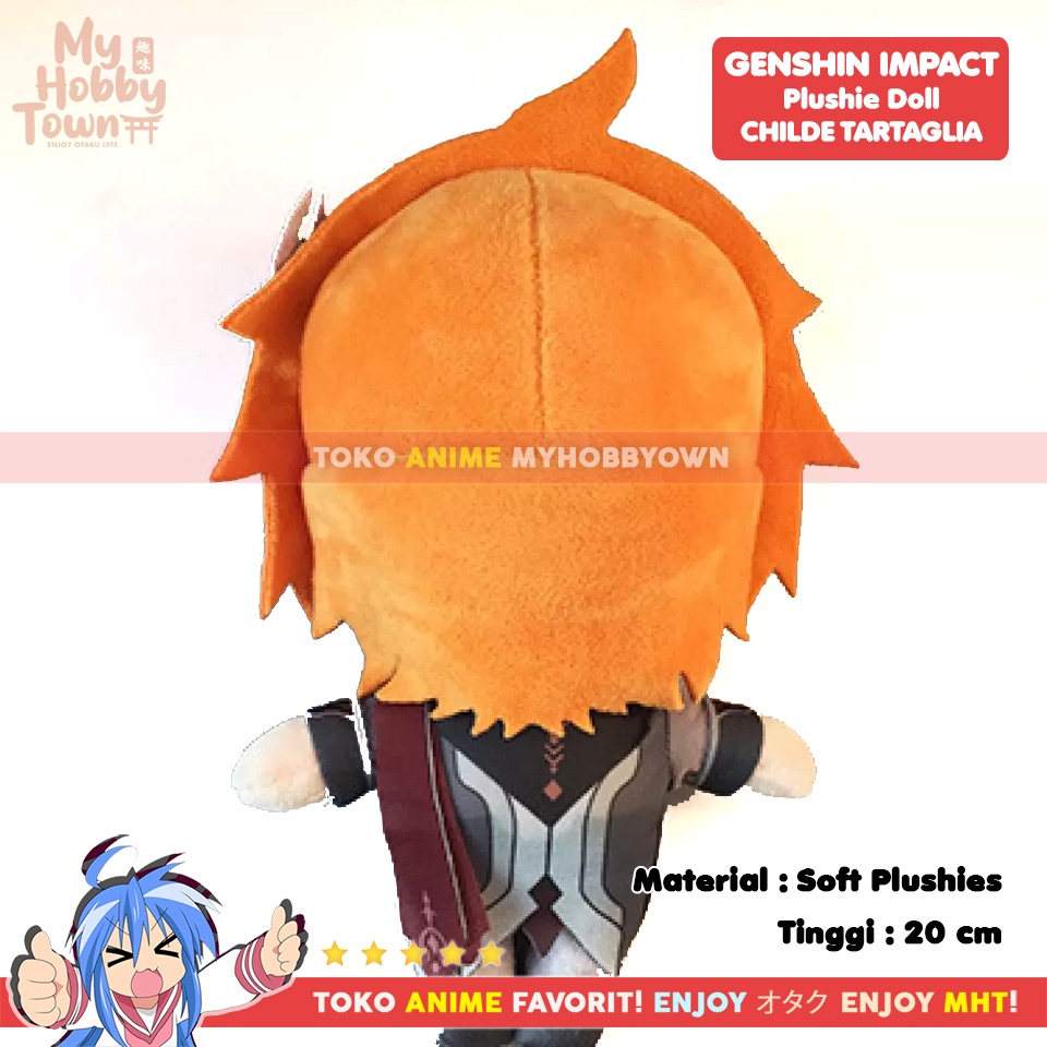 Boneka Anime Karakter Genshin Impact Childe Tartaglia Plushie Doll