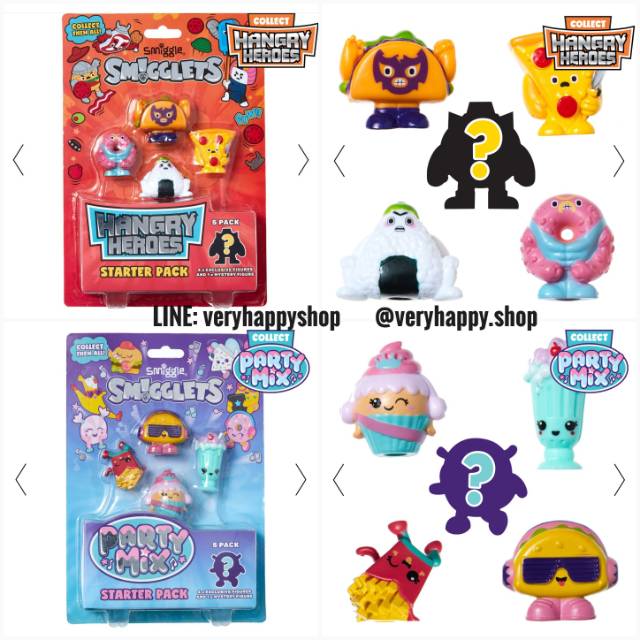 Smiggle Smigglets Collectable Starter Pack 5pack 5 Pack - roblox champions of roblox action figure 6 pack new open box