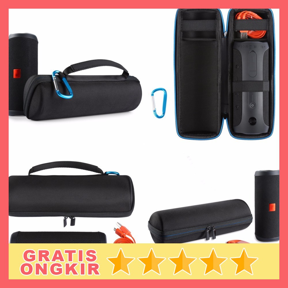 Tempat Penyimpanan Box Pelindung Spiker Hard Case Speaker JBL Flip 4 - Tas Kantung Kantong for Speak
