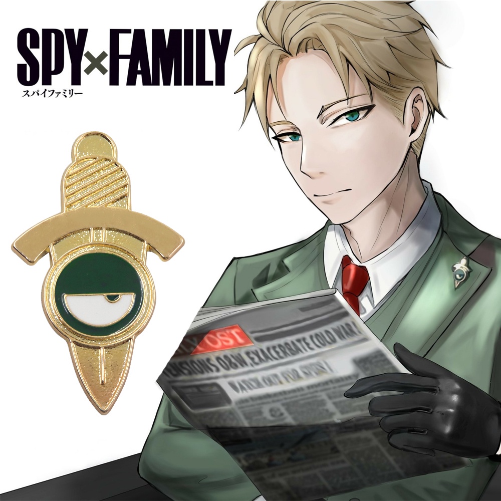 Bros Pin Enamel Desain SPY X FAMILY Loid Forger Bahan Metal Untuk Hadiah