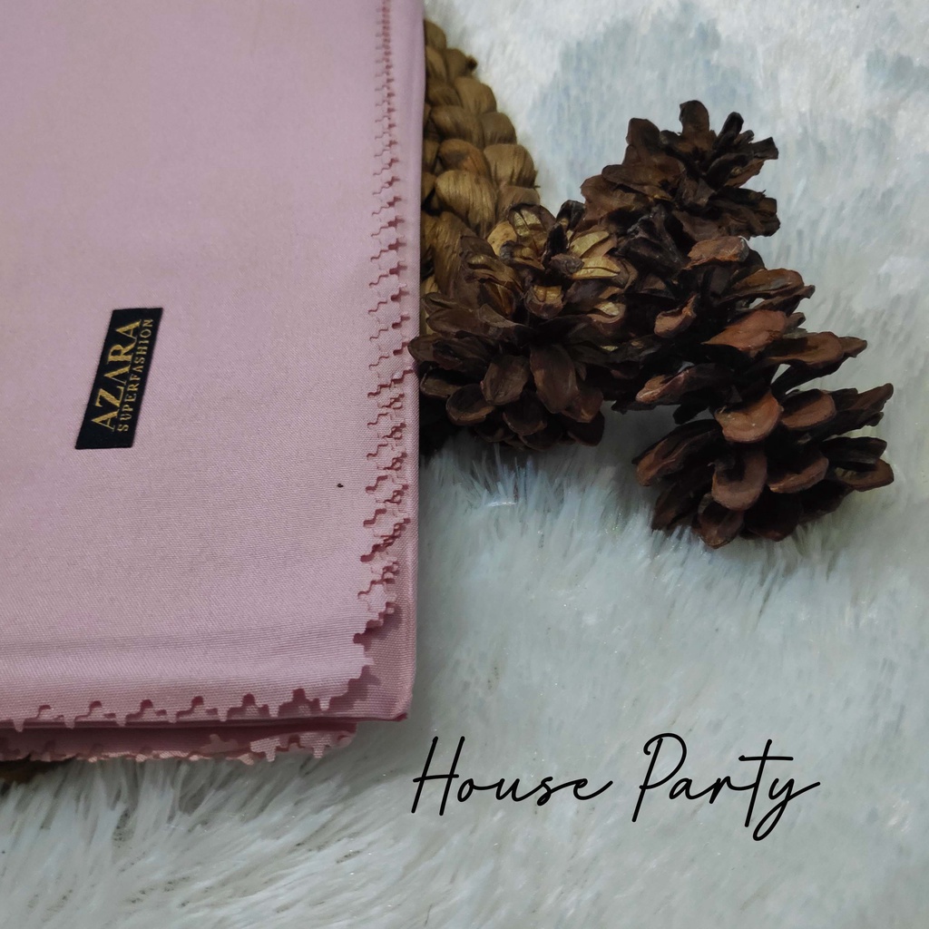 HIJAB AZARA VOAL LASERCUT, VOAL AZARA, JILBAB SEGI EMPAT AZARA VOAL LC, AZARA VOAL JAPAN LC-House Party
