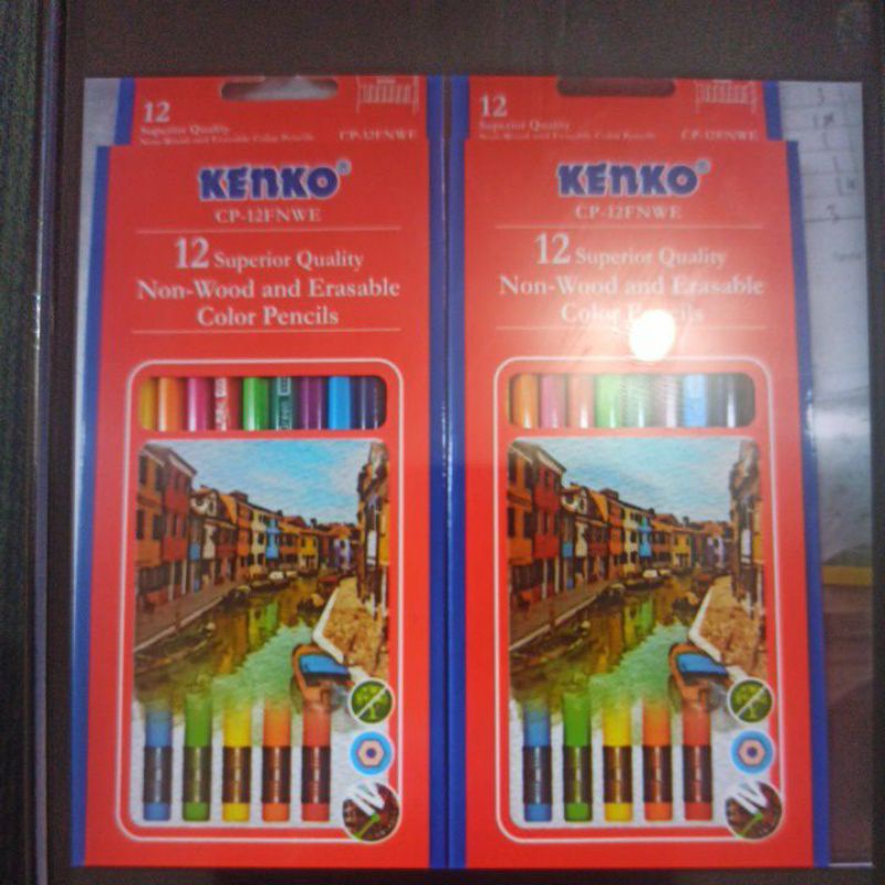 

Pencil Warna Kenko (Erasable) Bisa DiHapus 12 Warna Panjang