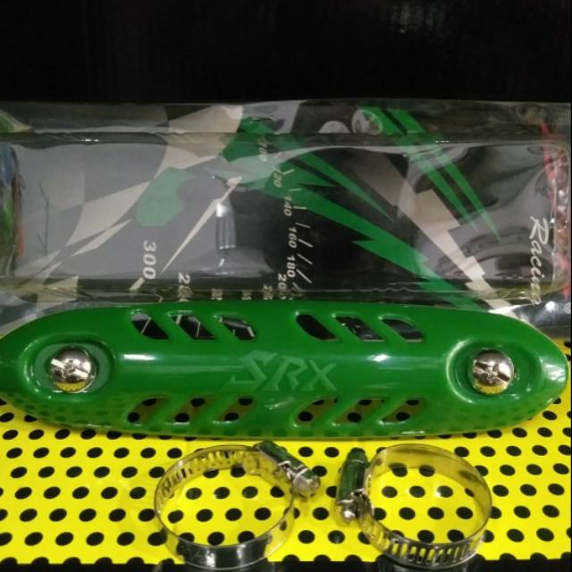 Pelindung Knalpot KLX anti panas Hijau