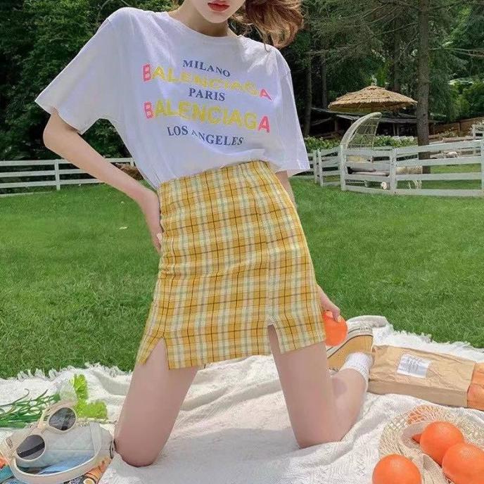mini plaid skirt