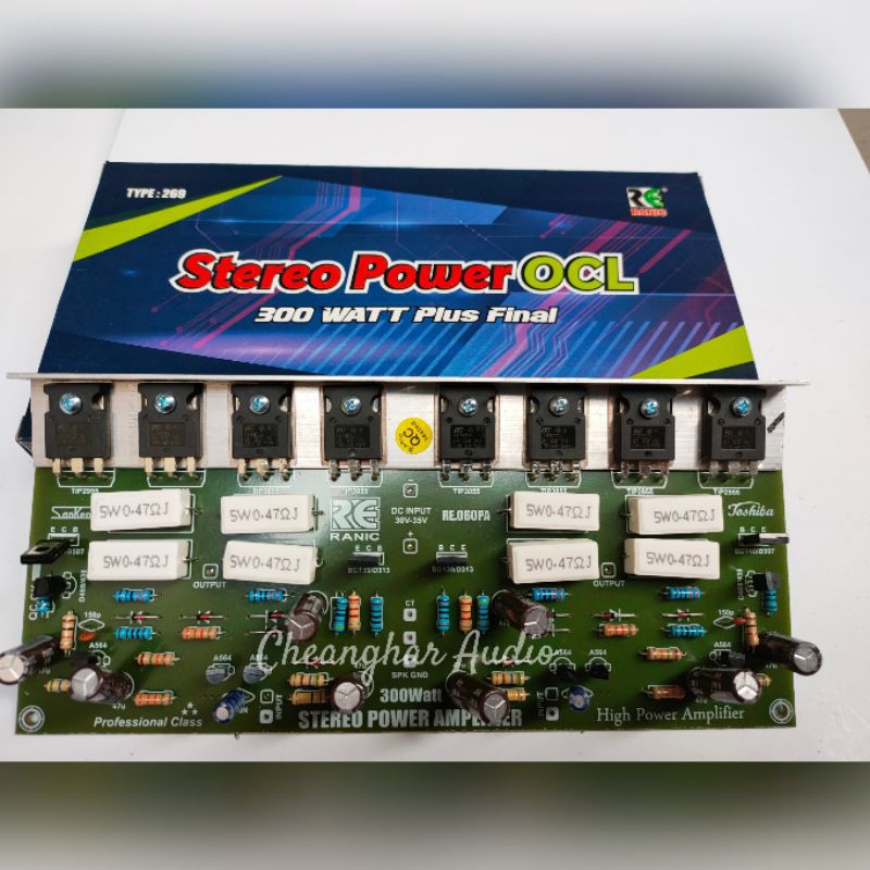 Kit Power Amplifier OCL 300 Watt Stereo