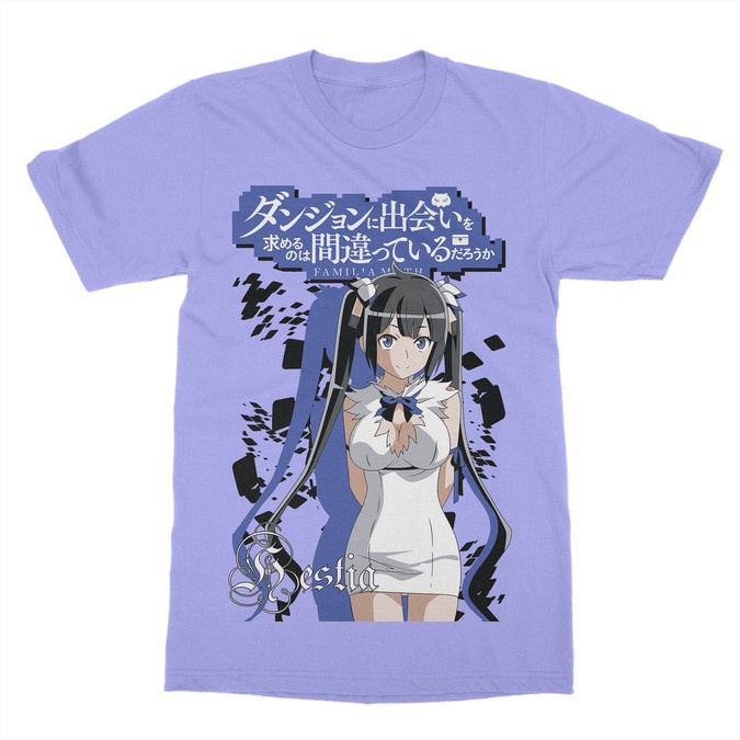 Kaos Anime Danmachi Hestia - Anime Manga - Tshirt
