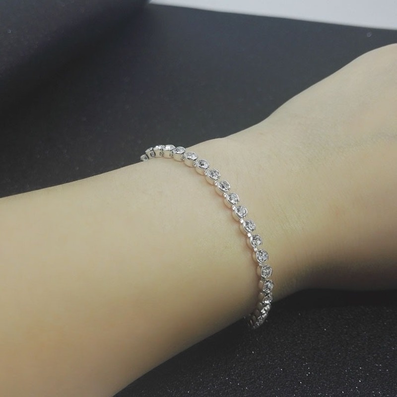 Gelang Zircon Sparkling Untuk Hadiah Ulang Tahun Wanita