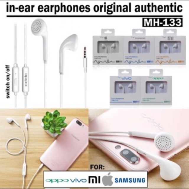 Handsfree / Headset / Earphone Branded MH133