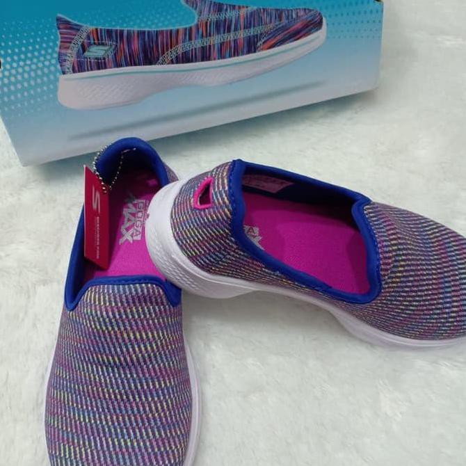 Big Sale Sepatu Slip On Anak Skechers Gowalk 4 Navy Original 100% Terbaru