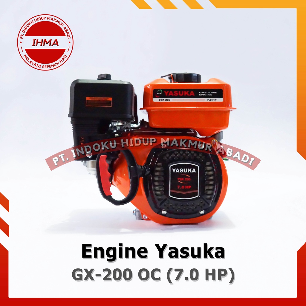 Gasoline Engine Yasuka GX 200 OC (7.0 HP) - Mesin Penggerak Serbaguna