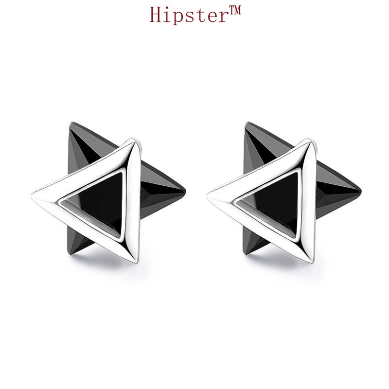 Hot Sale Cool Style Creative Fashion Platinum Triangle Earrings