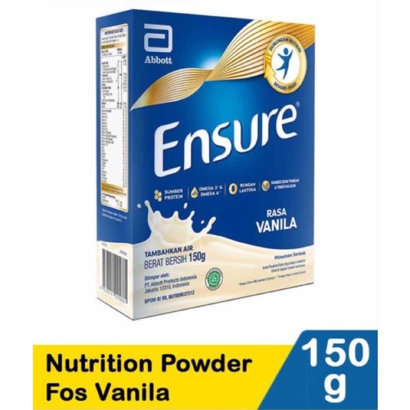 

SUSU ENSURE 150gr Vanila (exp 2026)