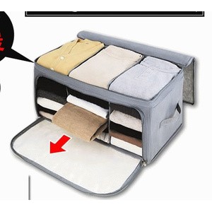 2 Way Openable Storage Box Cloth Organizer Baju Pakaian