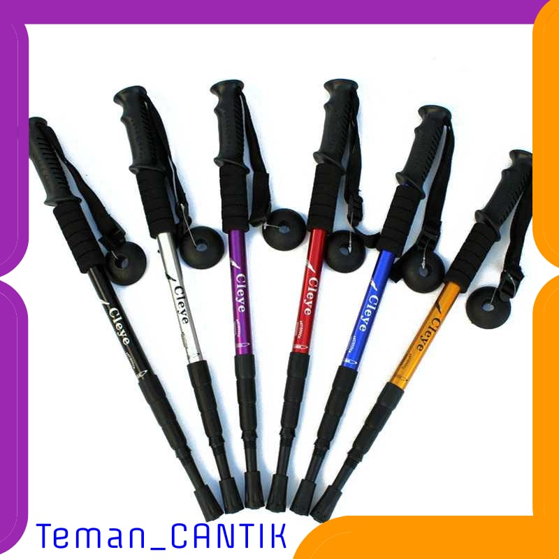 TC-ID056 CLEYE TONGKAT HIKING TREKKING TELESCOPIC 4 SECTION - E4103