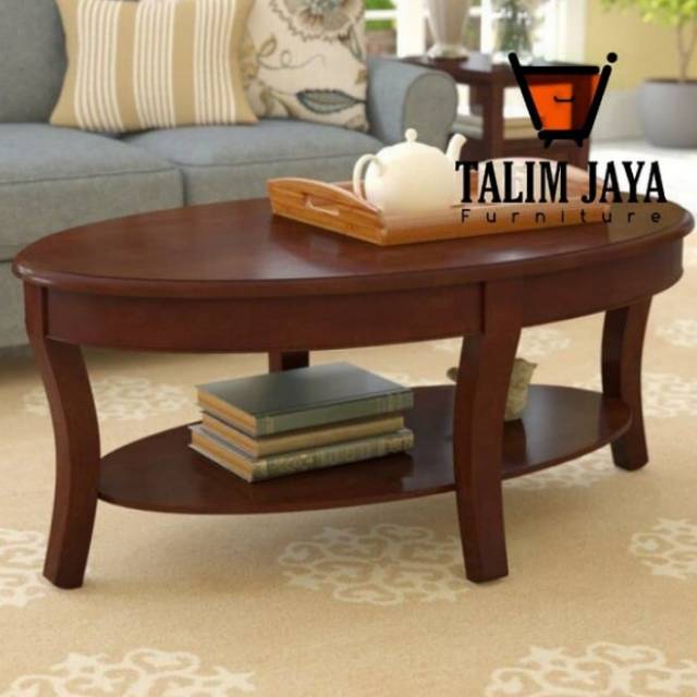 Meja tamu minimalis/meja tamu oval jepara