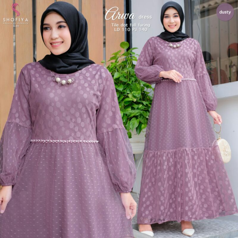 SARAH Maxi Dress Brokat Ori by Shofiya