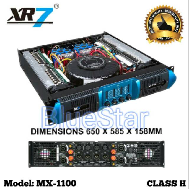 Power XR7 MX 1100 Amplifier Class H Original 4 Channel