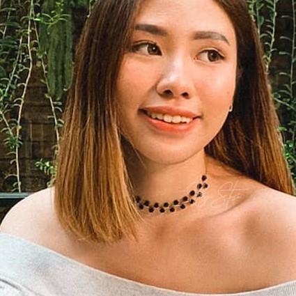 ByStesi Black Crystal Choker Necklace | Kalung Wanita Choker Hitam Emas Gold Korean Simple Casual