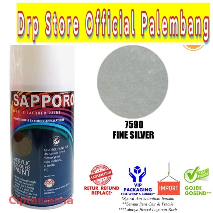 CAT SEMPROT SAPPORO SAPORO 7590 METALLIC SILVER 300ML