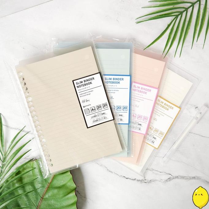 

BISA BAYAR DITEMPAT Slim Smart Ring Binder Notebook / Buku Binder Transparan TERJAMIN Kode 907