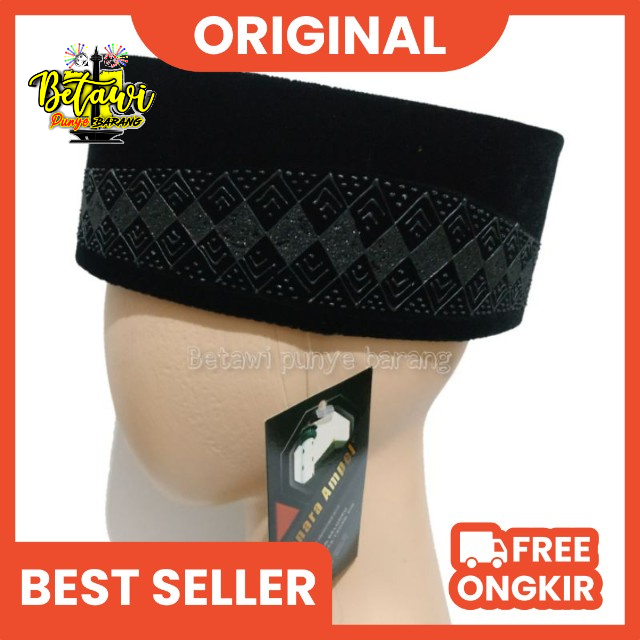 peci kopiah songkok hitam soga lukis ac