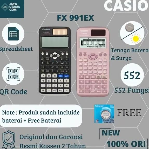 

[COD] Kalkulator Casio FX 991 EX BERGARANSI Kode 1215