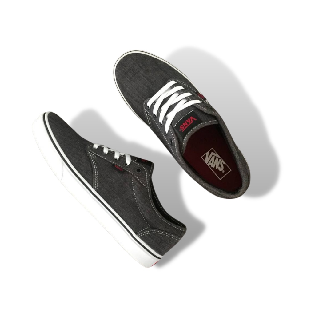 Sepatu Vans Original Vans Atwood Denim Dark Grey White NO BOX