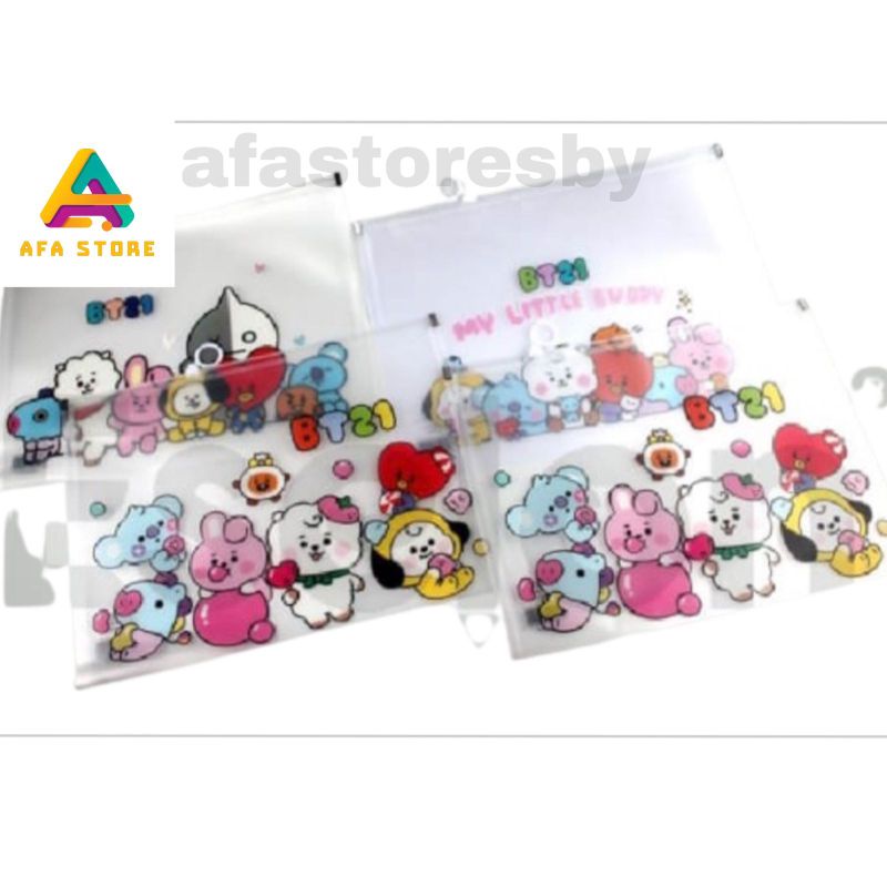

pocket file fancy A4 BT21 / ziper FANCY
