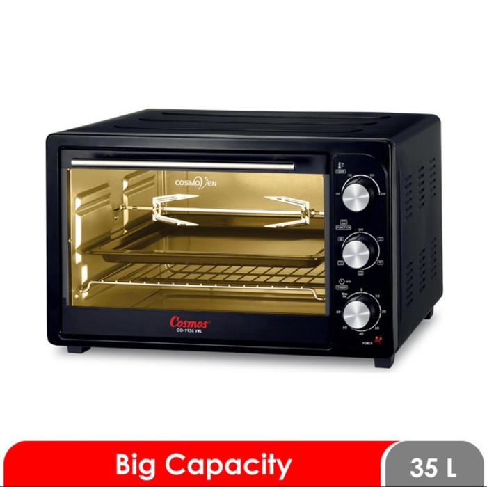 COSMOS Oven Listrik 35 Liter + Stik Ayam Putar CO 9935VRL - Garansi 1 Tahun