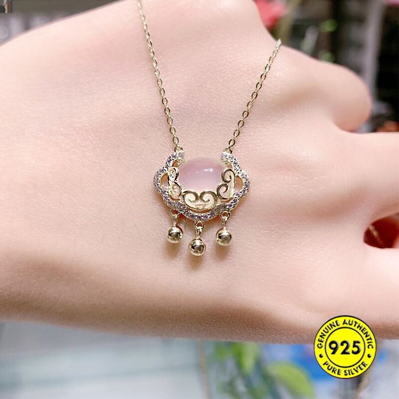 Kalung Rantai Sterling Silver 925 Dengan Liontin Untuk Wanita