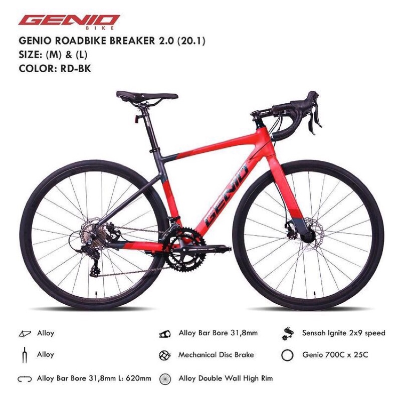 GENIO ROADBIKE BREAKER 2.0 ROADBIKE GENIO