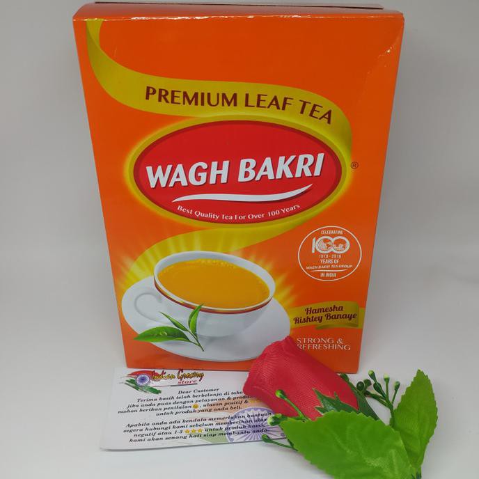 

Teh-Bubuk- TEA WAGH BAKRI PREMIUM 400gr -Dijamin-Halal.