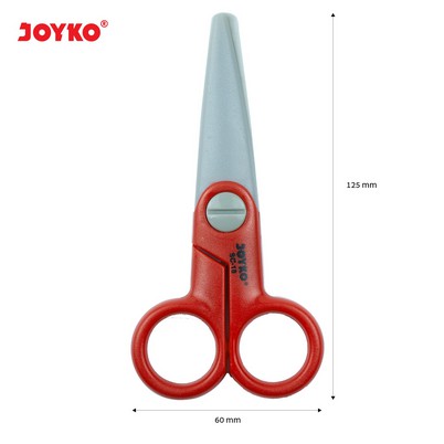 ( Ecer 1 Pc ) JOYKO - PLASTIC PAPER SCISSOR - GUNTING KERTAS PLASTIK ANAK SC-18 AMAN TIDAK LANCIP TAJAM DIY KETRAMPILAN KERAJINAN PRAKARYA