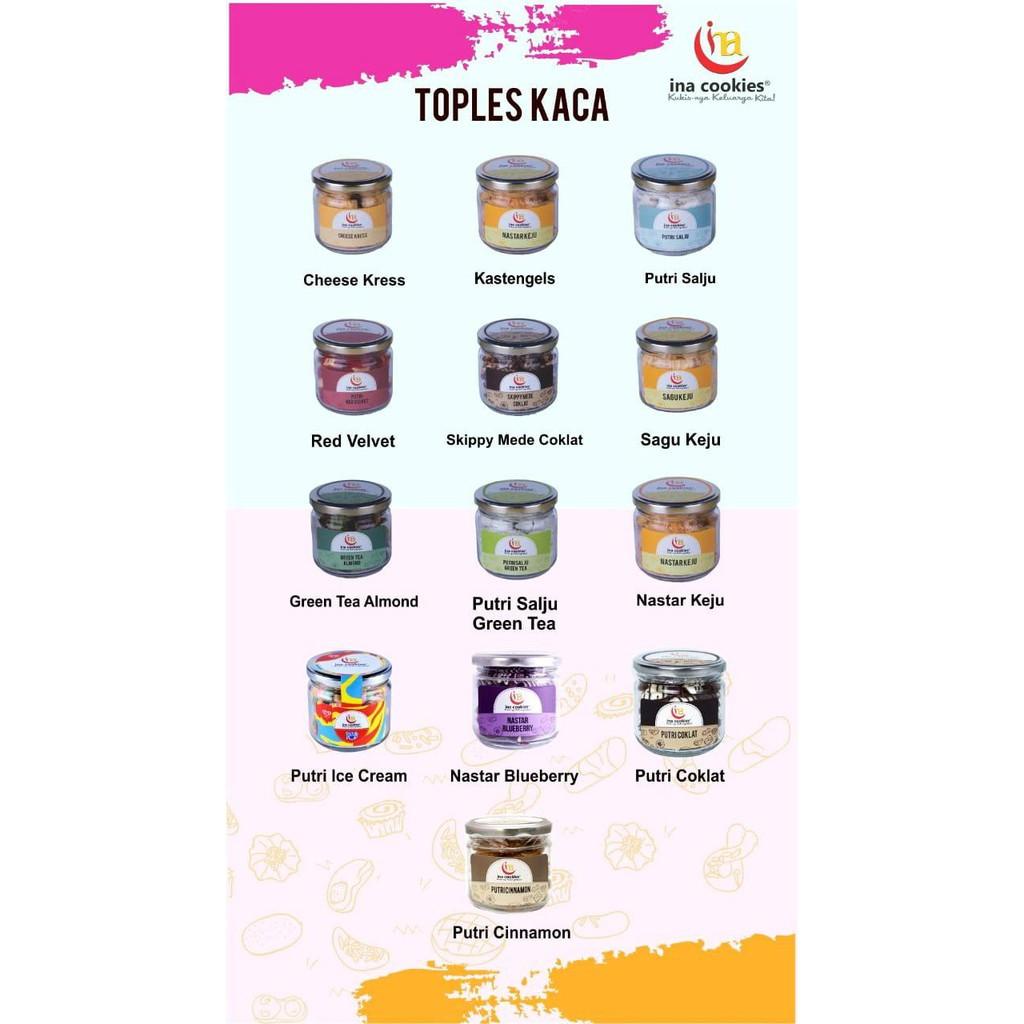 

[MURAH READY STOCK BARU] Jar Ina Cookies Kue Lebaran Kueh Toples Kaca Cookie Kue Kering Ori dan Paling Laris