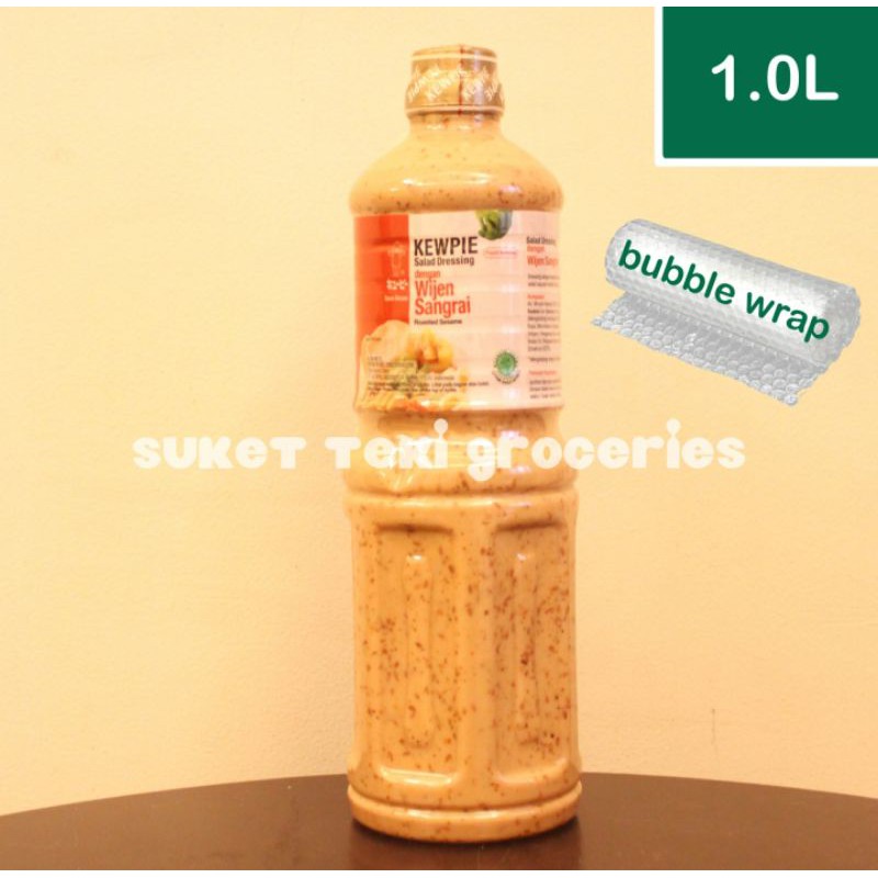 Kewpie Salad Dressing Roasted Sesame 1L / 1 Liter Botol Wijen Sangrai