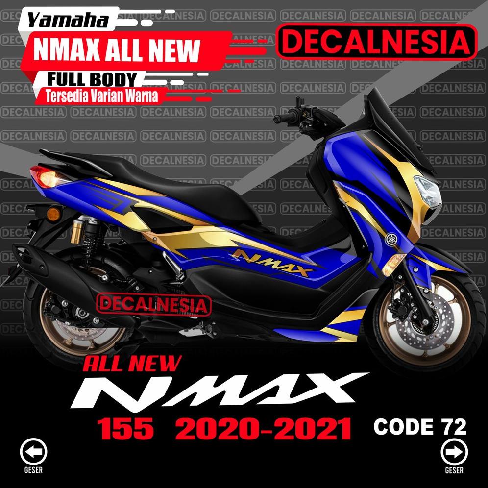 Decal Nmax New Full Body 2020 2021 Stiker Motor Yamaha Variasi Sticker Facelift Aksesoris Connected Gold Modifikasi Dekal 2022 Racing Road Race