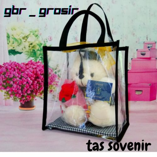 Tas Mika Bening / Goodie bag / Tas ulang tahun / 25x10x25 cm