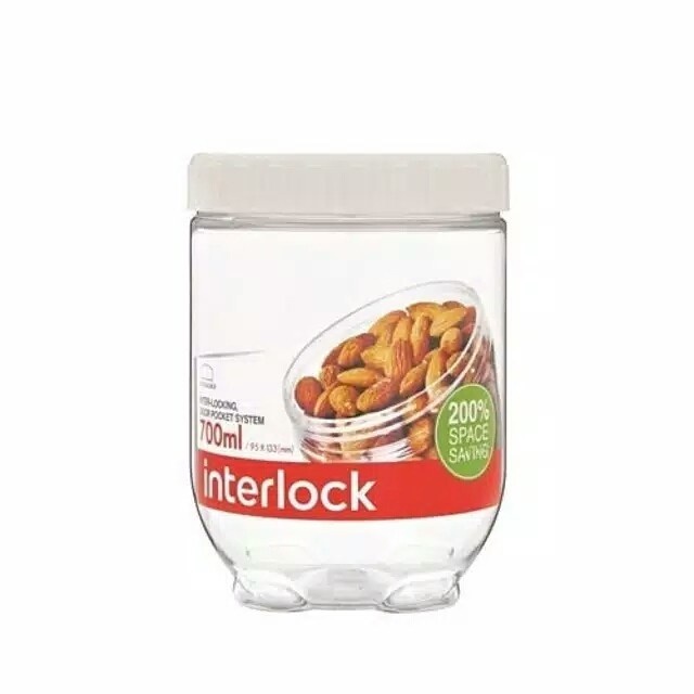 Lock n Lock Interlock 700ml INL304 Toples Makanan Wadah Bumbu Tepung