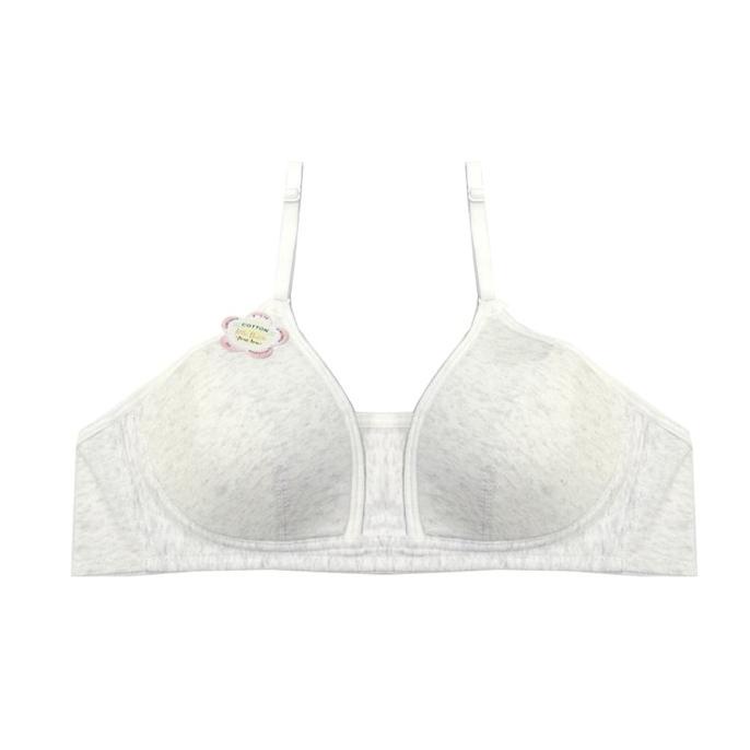 Young Hearts Cotton Basic Junior Bra Y02-19999AGRY - Grey