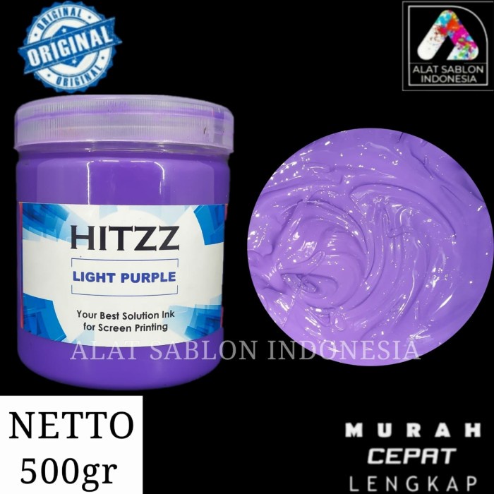

Wow Tinta Sablon Plastisol Light Purple Hitzz 500Gr Sale!!!