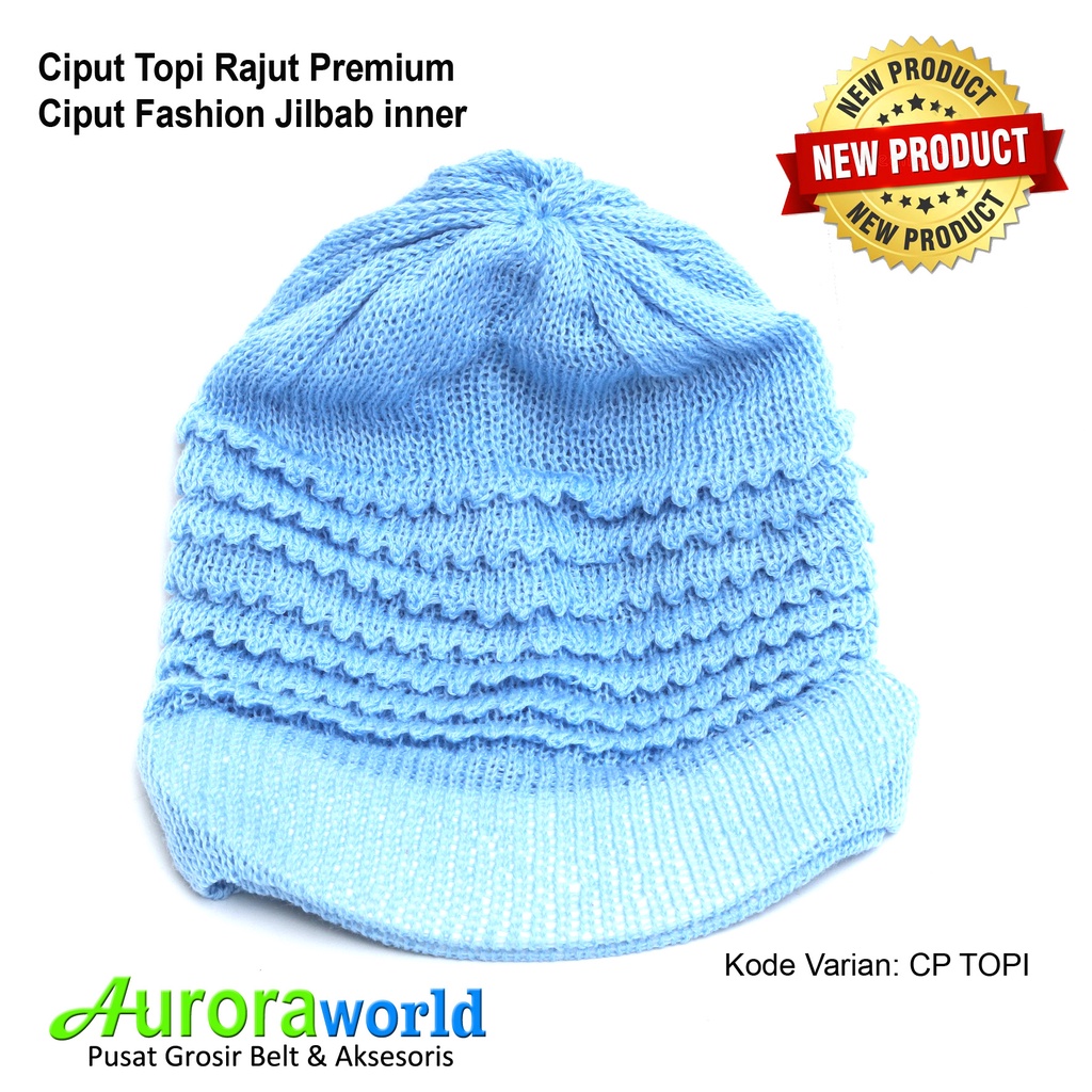 Auroraworld Ciput Topi Rajut Premium Ciput Topi Classic dalaman jilbab inner bandana bahan Tebal