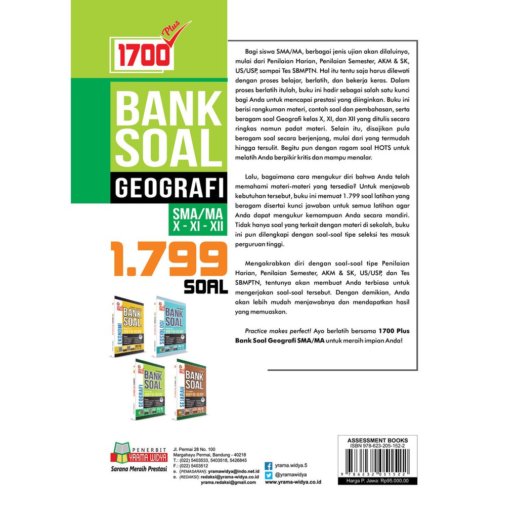 Buku 1700 Plus Bank Soal Geografi Sma Plus Akm Shopee Indonesia