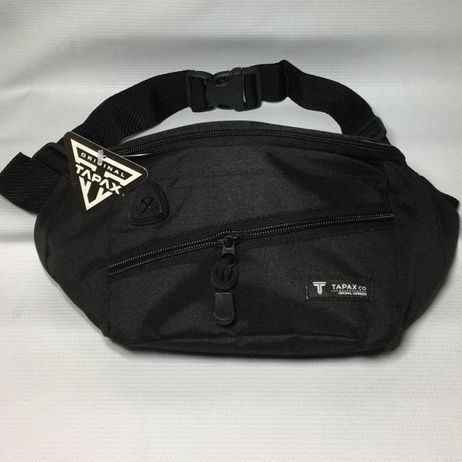 Tas Waistbag TAPAX / Tas pinggang / Tas Waistbag Pria TAPAX original - Hitam