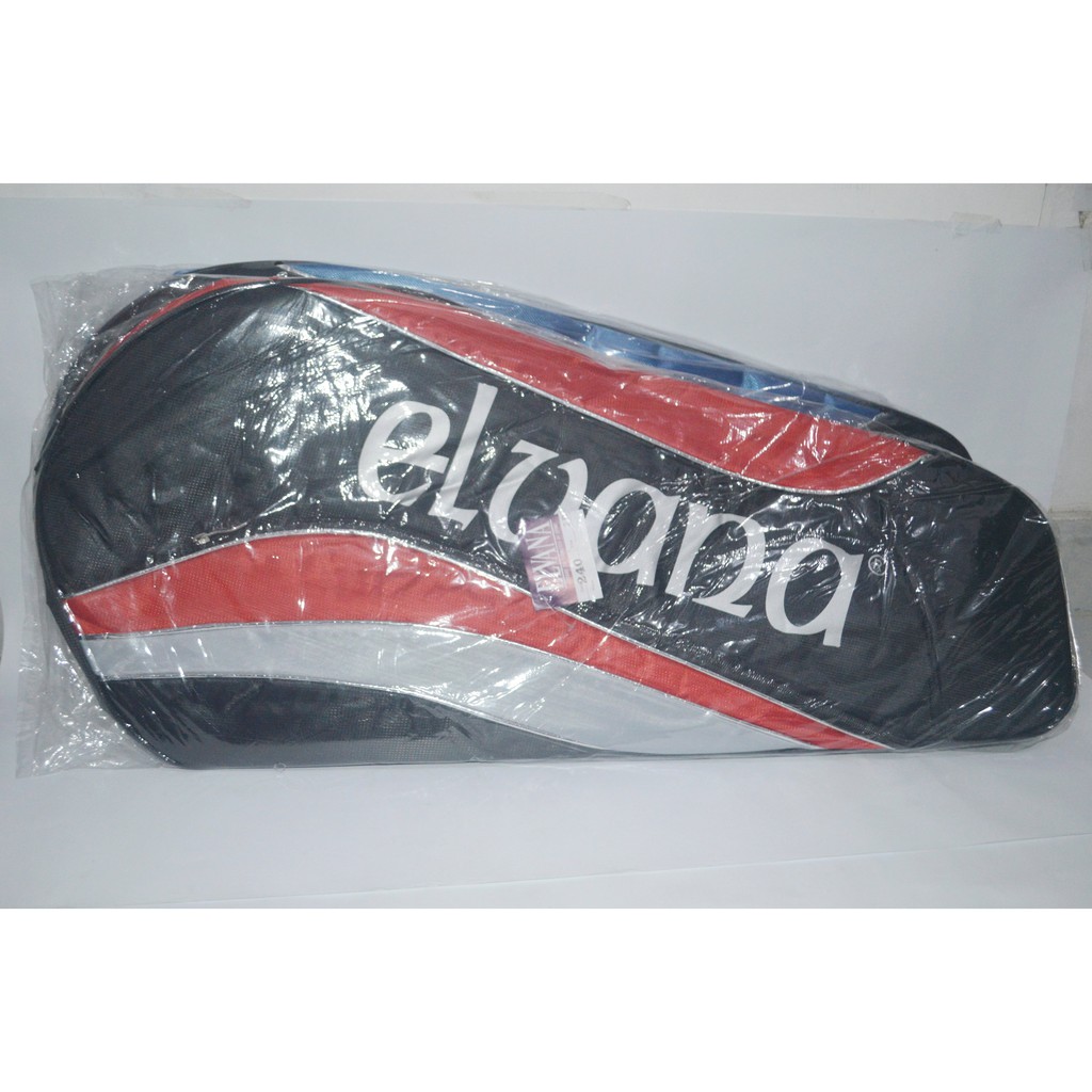 Tas Gendong Raket Ransel Badminton Bulutangkis 2R ELVANA 2 Resleting Original Murah Berkualitas