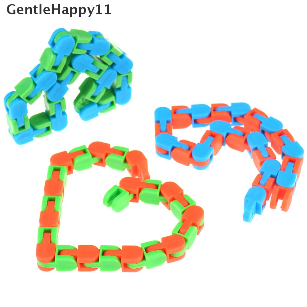 Gentlehappy Wacky Tracks Snap and Click Mainan Anak Autism Snake Puzzles Classic Sensory Toy