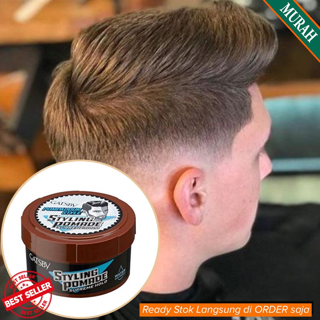 Jual Minyak Rambut Pria Model Rambut Tahan Lama Seharian Gatsby Supreme Hold Pompadour Style 75gr Indonesia Shopee Indonesia