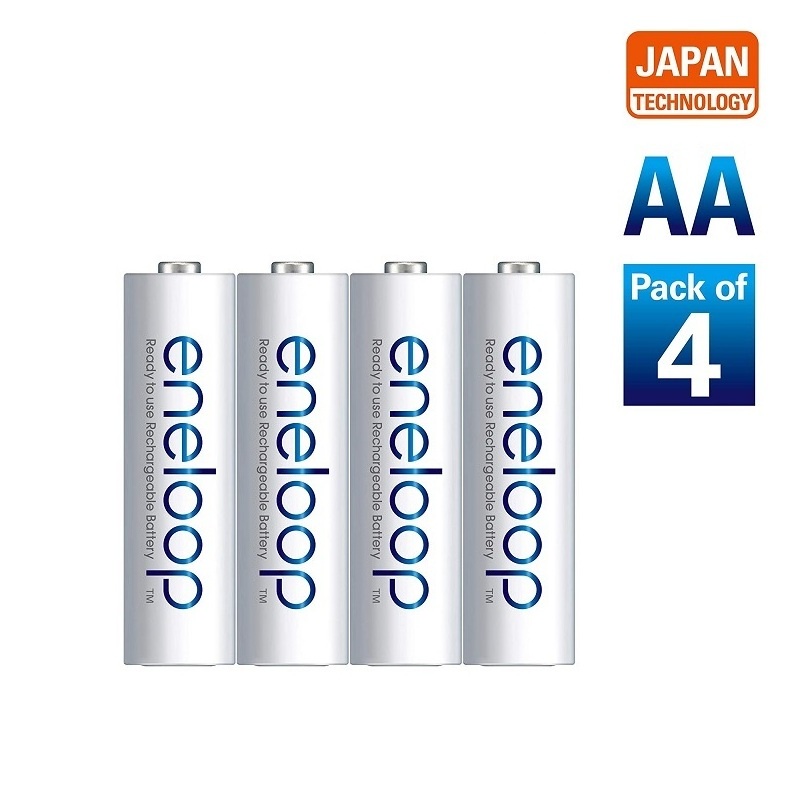 Baterai Panasonic Eneloop Rechargeable Battery AA 1900mAh isi 4 pcs