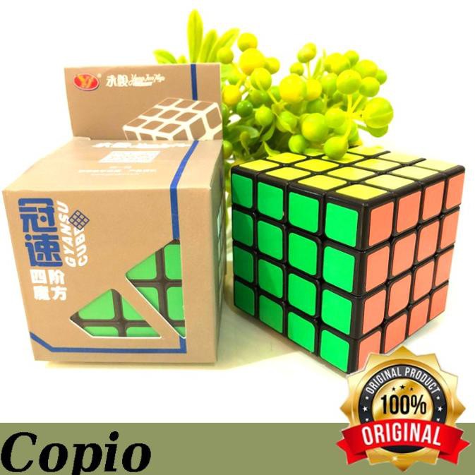 【IMPORT】 Rubik 4x4 Yongjun Gyansu Blackbase Original ...❁