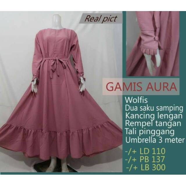 Gamis Jeans Rempel Bawah Terlariss Shopee Indonesia