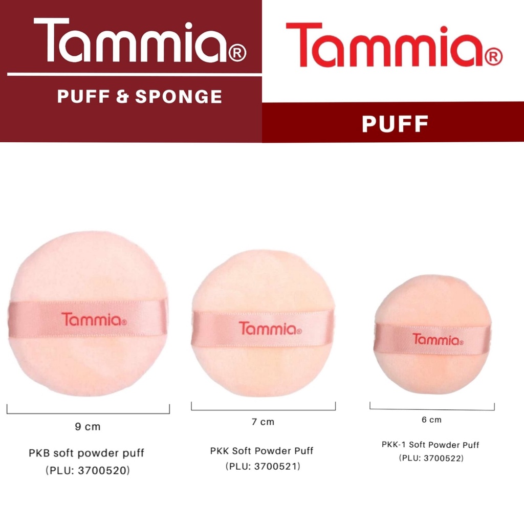 [1 Pcs] TAMMIA Sponge bedak bulat / puff Tabur